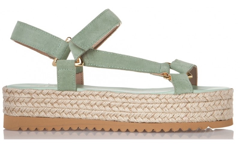 Sante μέντα espadrilla με χρυσά διακοσμητικά 21-120 NEW ARRIVALS